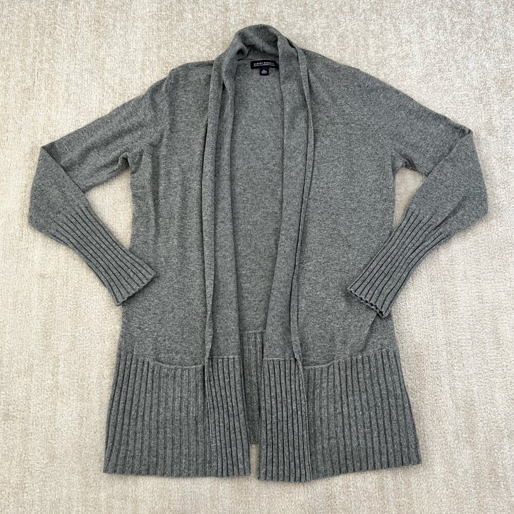 Banana Republic Y2K 2009 Gray Wool Cashmere Cardigan Sweater XL